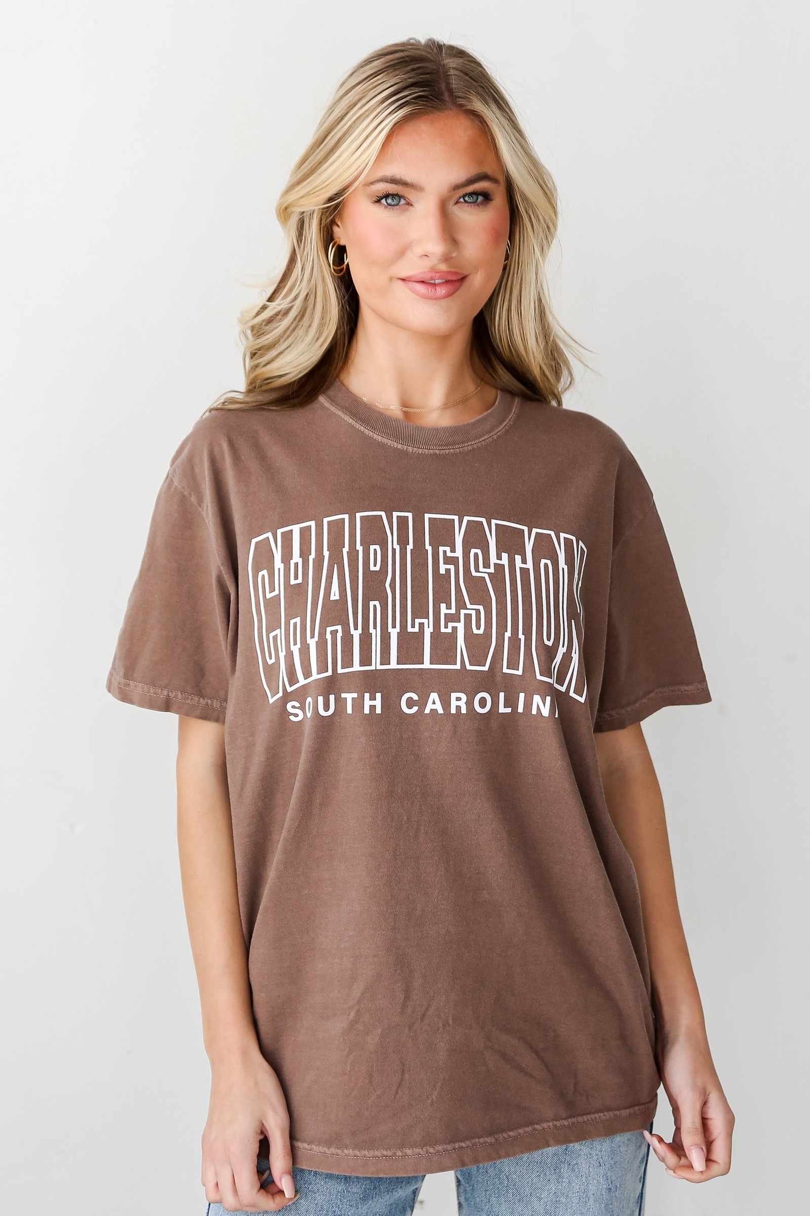 Brown Charleston South Carolina Tee