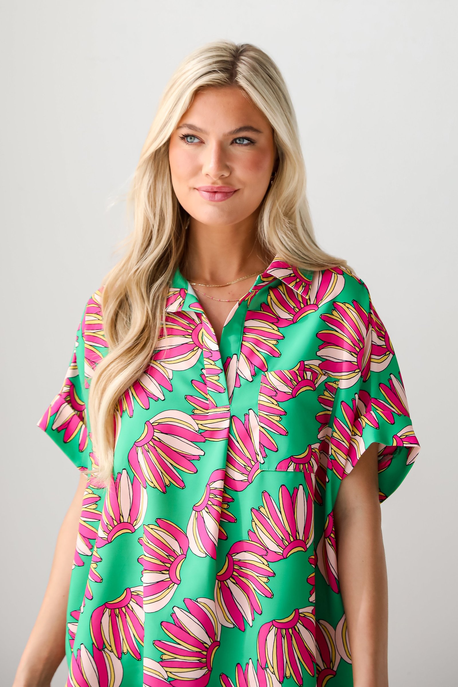 Tropical Energy Green Blouse