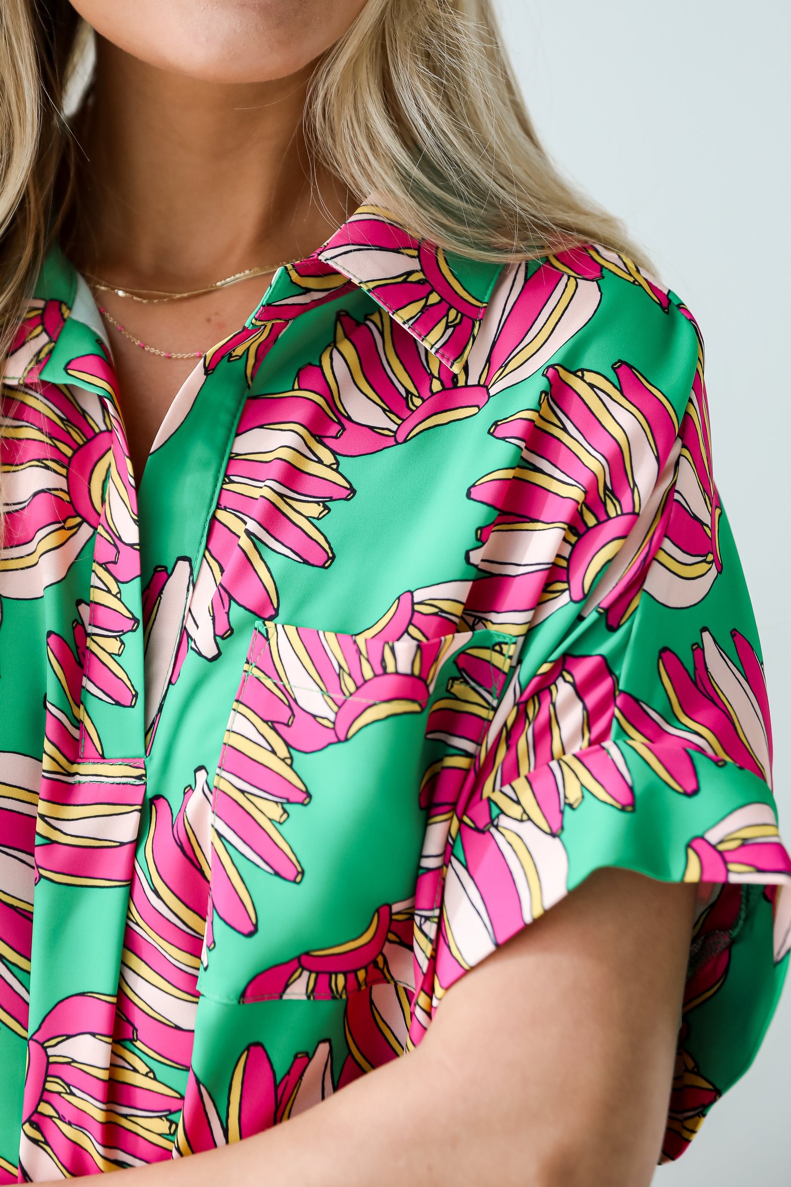 Tropical Energy Green Blouse