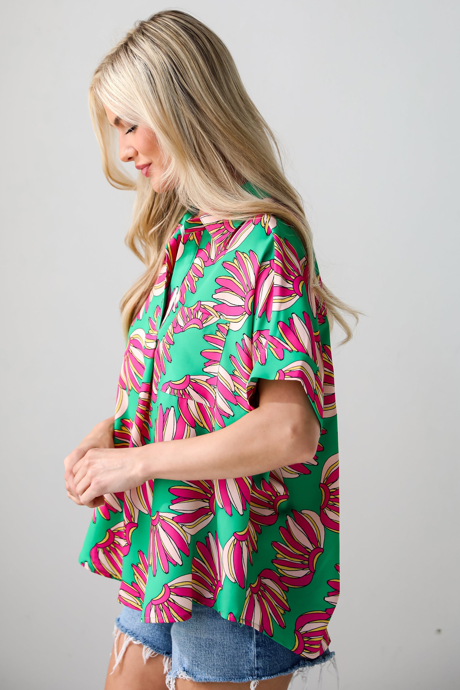 Tropical Energy Green Blouse