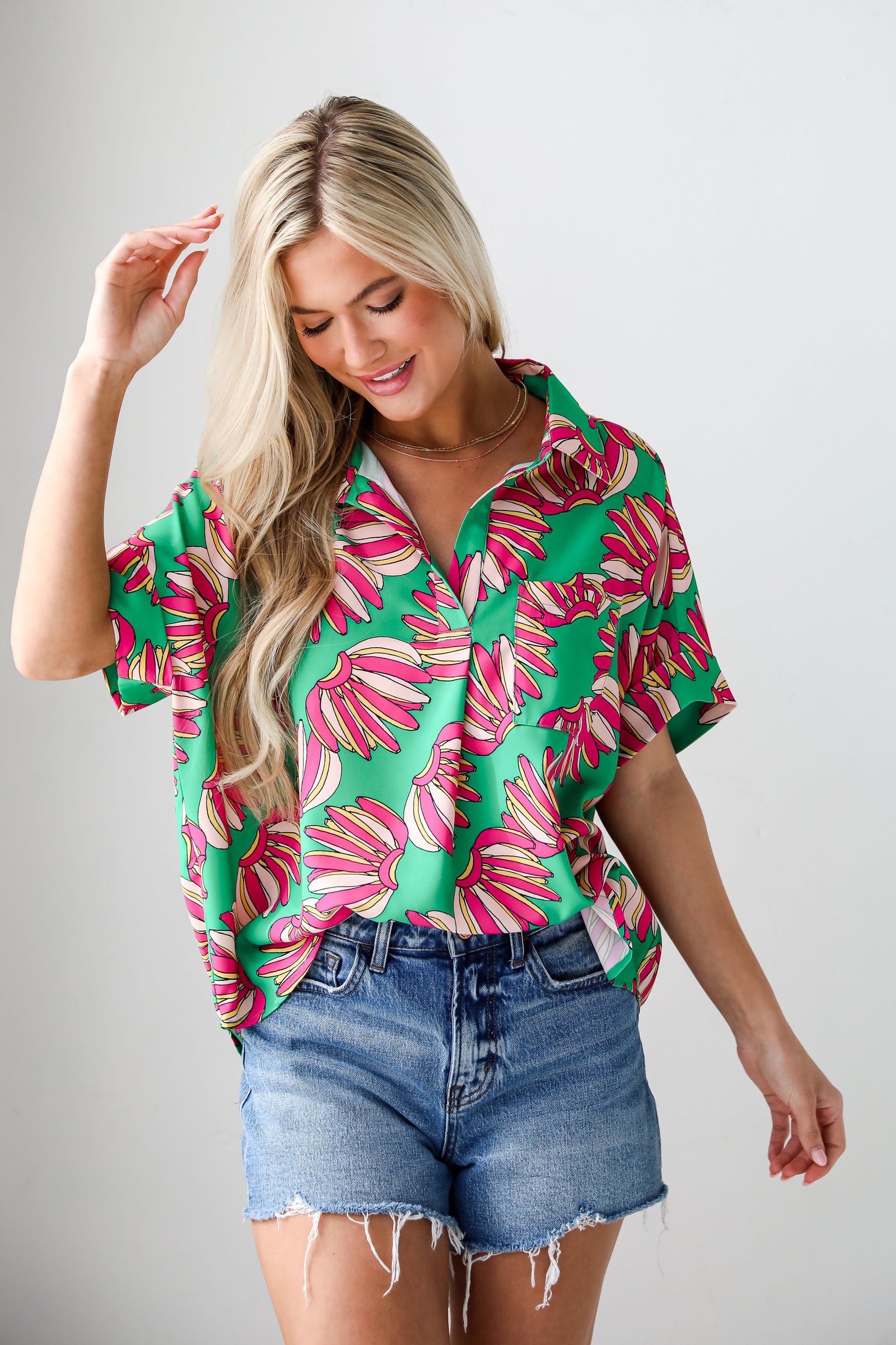 Tropical Energy Green Blouse