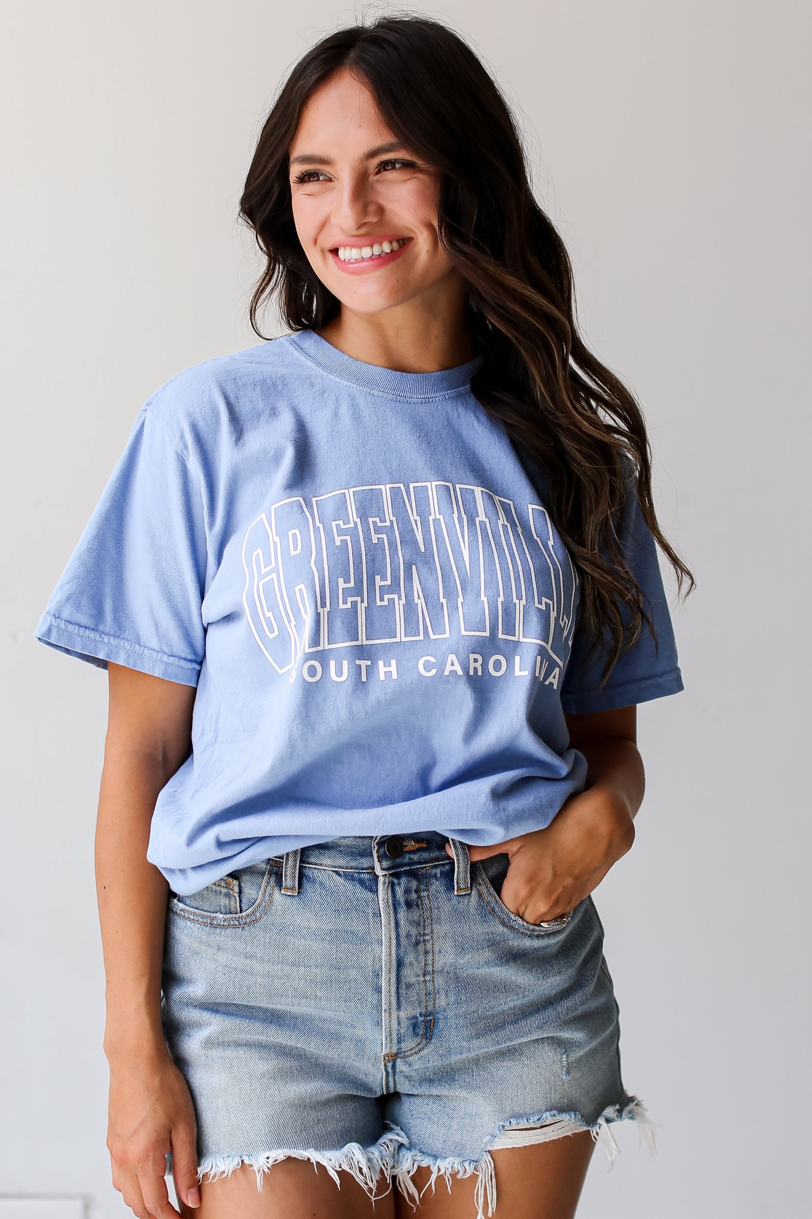 Light Blue Greenville South Carolina Tee