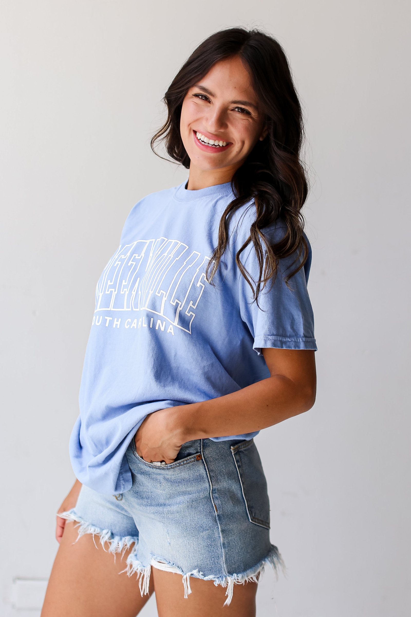 Light Blue Greenville South Carolina Tee